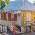 Green Red Building named L’Escargot in Phillipsburg 