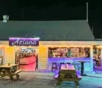 Aziana restaurant in Phillipsburg with pink lights