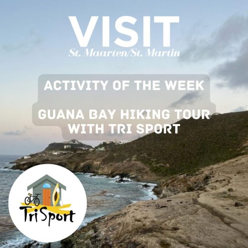 Guana Bay view with Tri-Sport logo