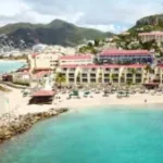 Simpson Bay Resort with terqouise water and a beach