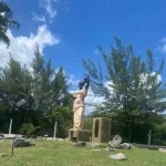 A statue from a lady in Marigot