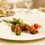 Beef rolls appetizer from Bovin Steakhouse in Simpson Bay