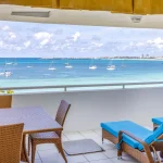 Ocean view from balcony at Atrium Hotel