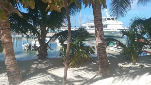 Philipsburg Boardwalk morning view of the Marina