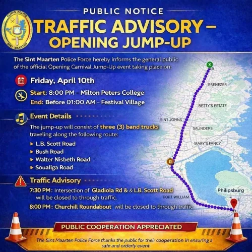 Traffic Advisory Opening Jump-Up Carnival 2026
