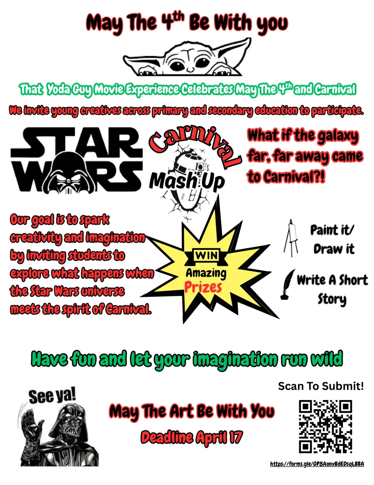 Star Wars goes to Carnival flyer