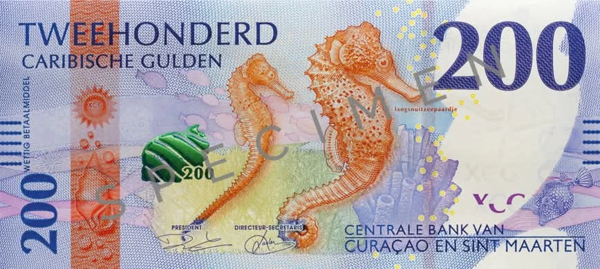 200 Caribbean Guilders banknote