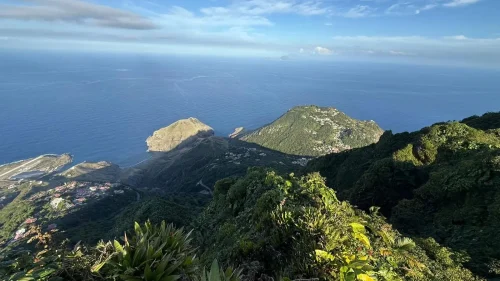 Mount Scenery on Saba in the distance