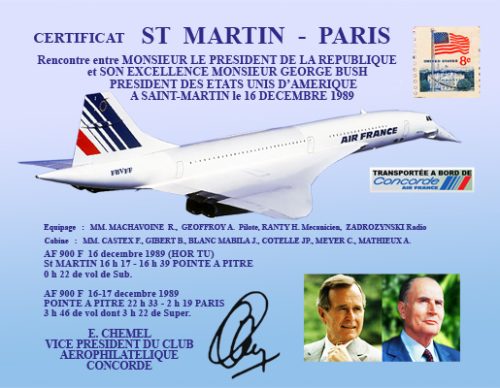 concorde plaque St Maarten
