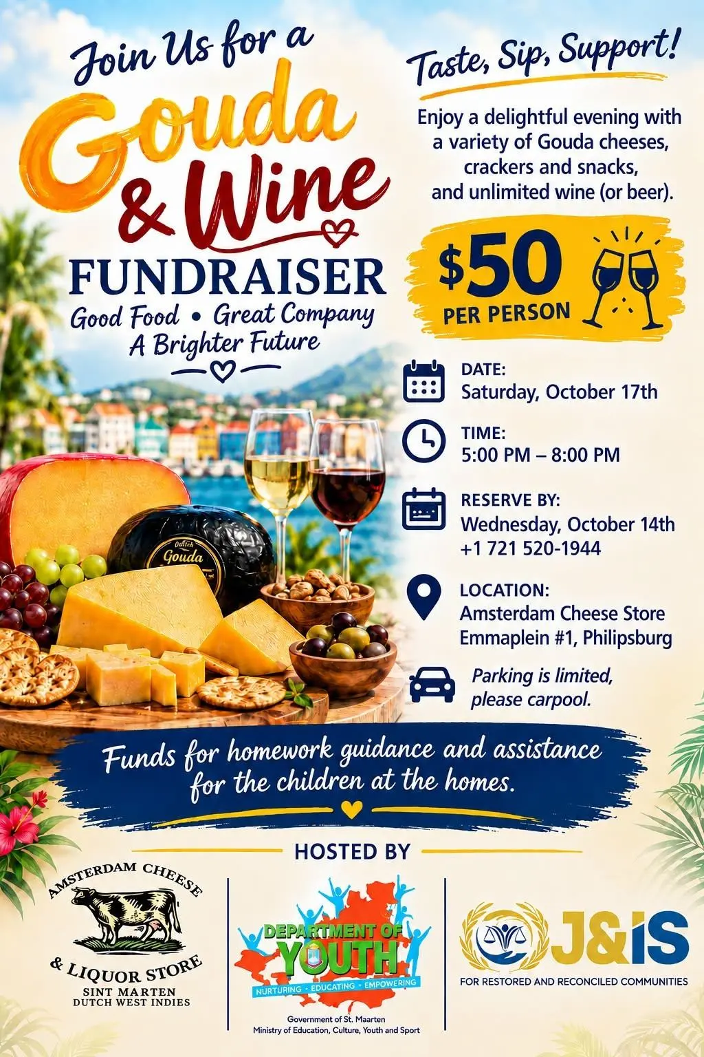 Information gouda & wine fundraiser