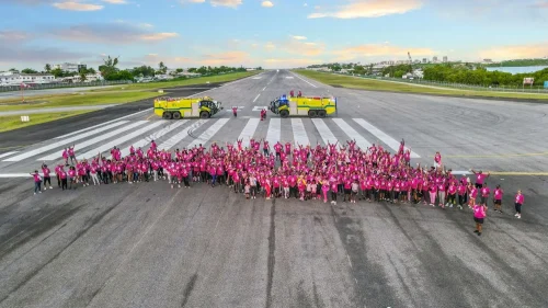 Participants runway walk on runway