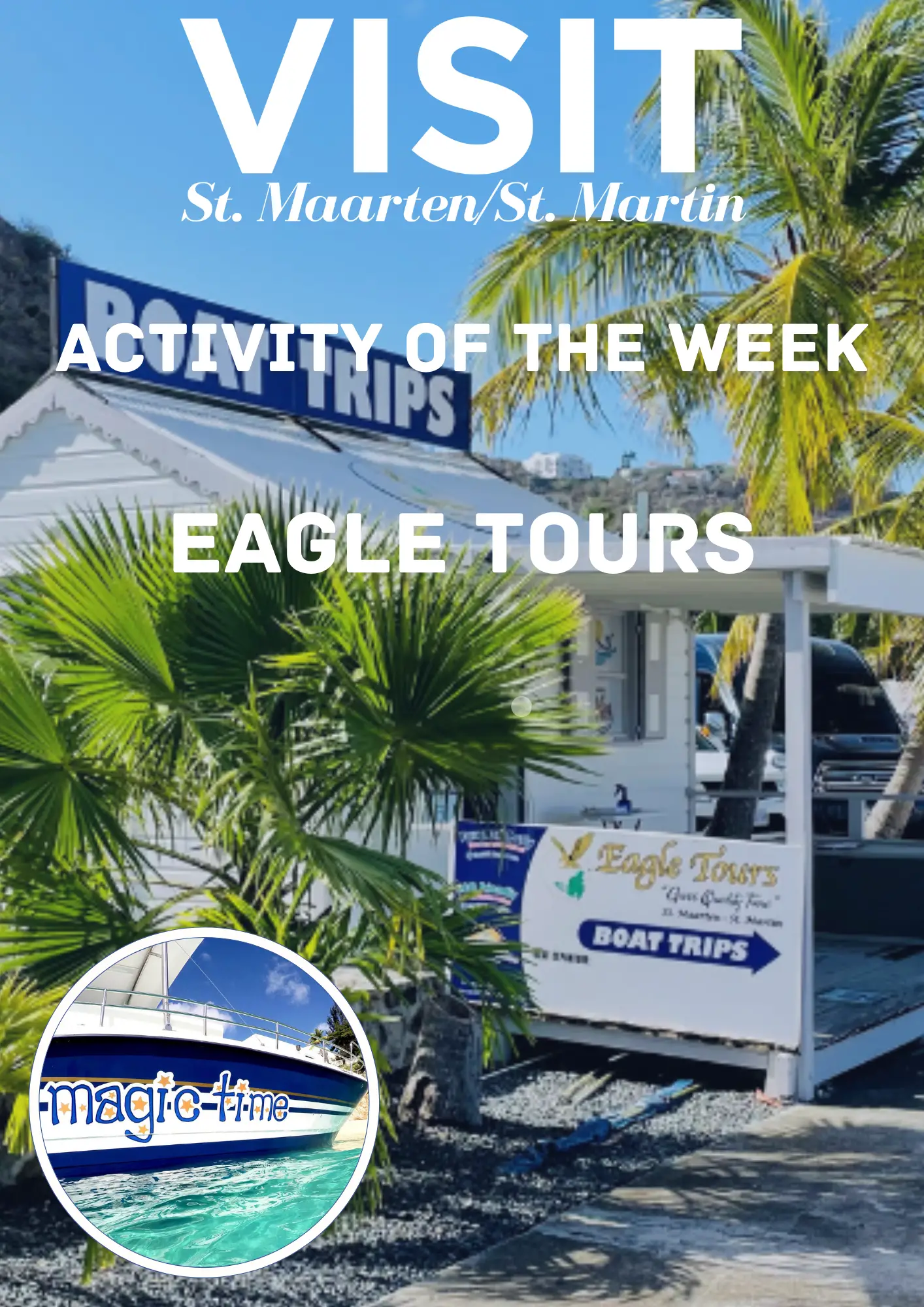 Eagles tour day trip boat and office